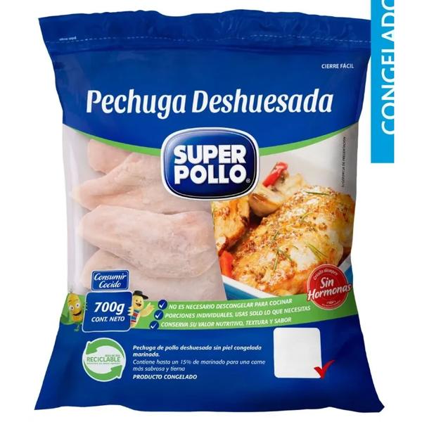 Pechuga Deshuesada de Pollo Super Pollo 700 g