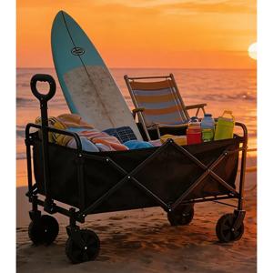 Carrito de Camping Plegable Multiuso 100 kg con Ruedas 360