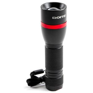 Linterna aluminio 300 lumens Toro negro Doite