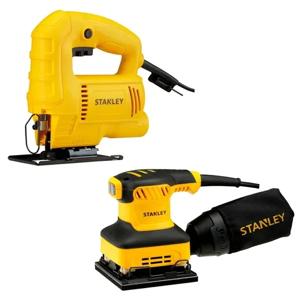 Sierra Caladora 450W y Lijadora Orbital 240W Stanley