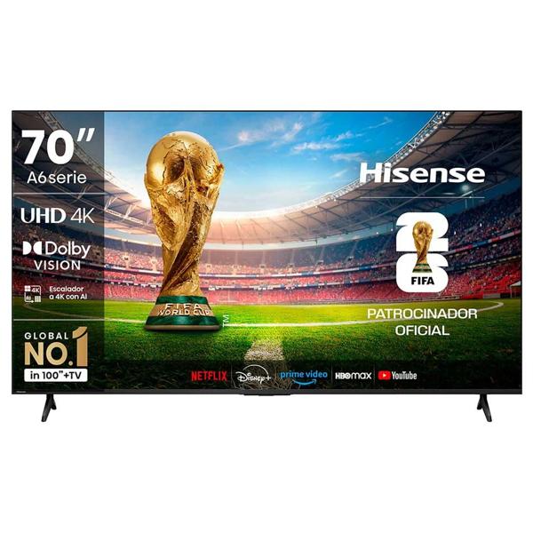 Led Hisense 70" Ultra HD 4K 70A6NV