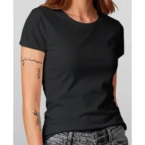 Polera Mujer 100% Algodón Manga Corta Básico Estampada