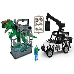 Super Set Safari con Explorador y Tiranosaurio Incluye Luz y Sonido