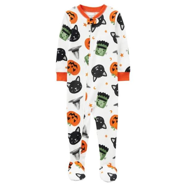 Pijama Estampado Halloween Algodón Bebé Unisex