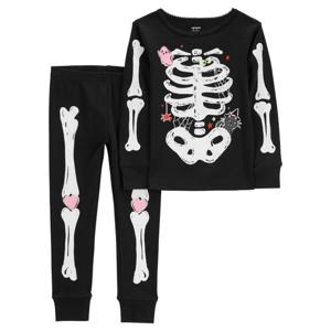 Pijama 2 Piezas Halloween Algodón Bebé Niña - Brilla en la oscuridad