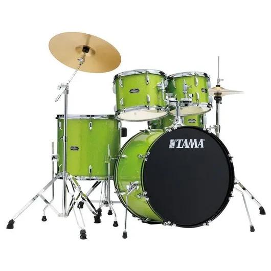 Batería Acústica Tama Stagestar St52h5c Lime Green Sparkle Verde