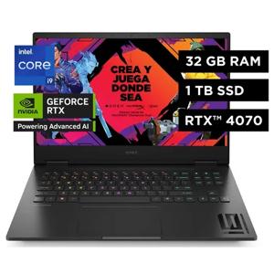 Notebook HP Gamer Omen 16 Intel Core i9 32GB RAM NVIDIA GeForce RTX4070 1TB SSD