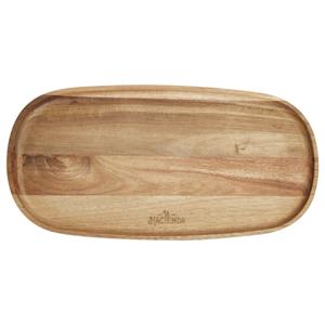 Plato piqueo 41x21 cm acacia