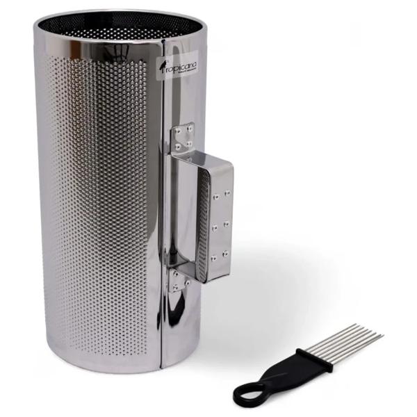 Güiro Metálico con Asa Tropicana PEG612 - 6" Plateado