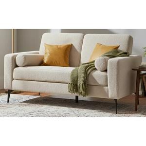 Sofá 2 cuerpos Bren 142x82x76 cm Beige