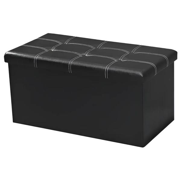 Banqueta Baúl Organizador Puff 76x38cm