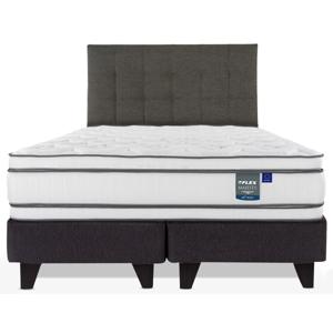 Cama Europea Majesty 2 plazas base dividida con respaldo Design grafito