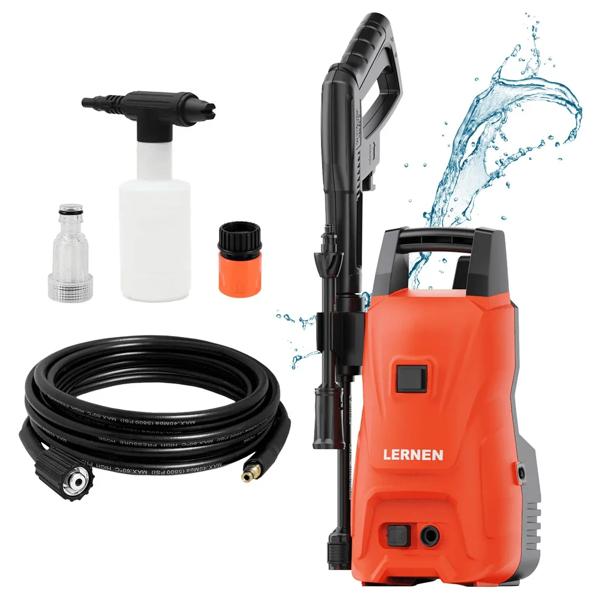 Hidrolavadora 1200W con Espumador y Accesorios Lernen