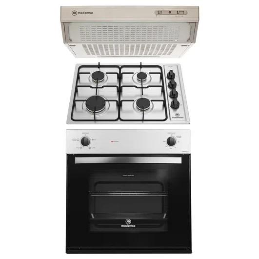 Kit Encimera Mce 435e T + Campana U160s + Horno Spazio 110a