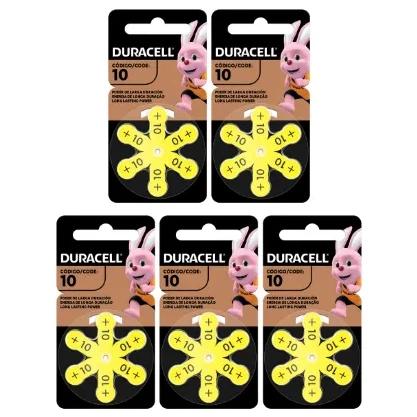Pack 30 Pilas Auditivas Duracell Para Audífonos Tamaño 10
