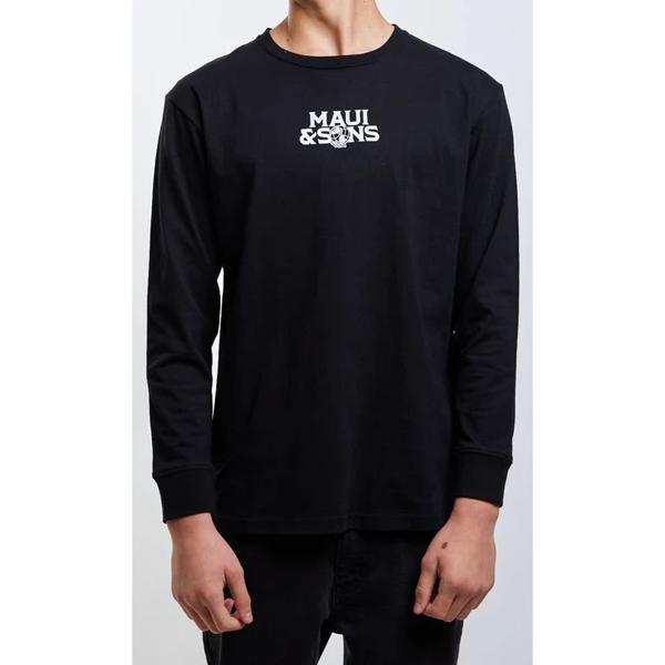 Polera Estampado Espalda World Surf Black