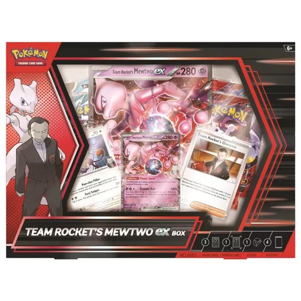 Juego de Cartas Team Rocket Mewtwo Ex Box Español