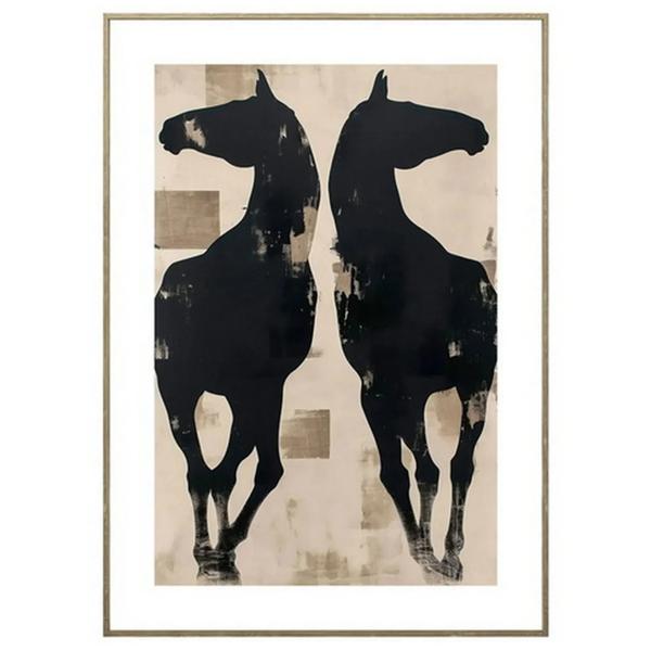 Canvas con marco caballos R2 50x70 cm