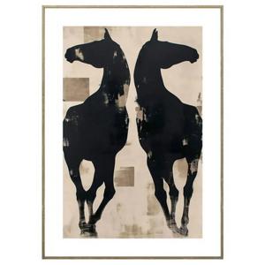 Canvas con marco caballos R2 50x70 cm