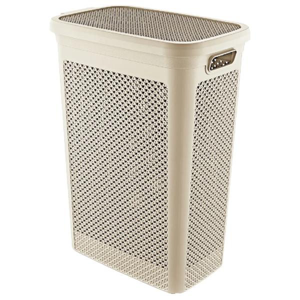 Hamper con asas Textura 48 lt arena