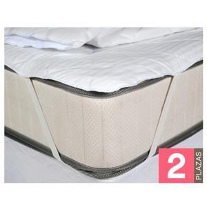 Cubrecolchón básico blanco 2 plazas