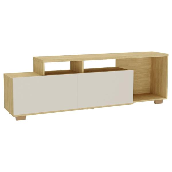 Rack TV 60'' Vulcano Off white/madera