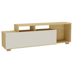 Rack TV 60'' Vulcano Off white/madera