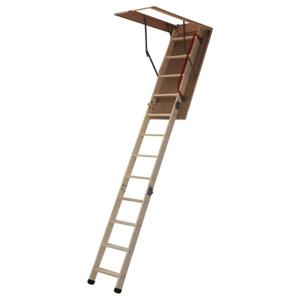 Escalera Ático Articulada Pino 60x110 cm Capacidad 150 kg