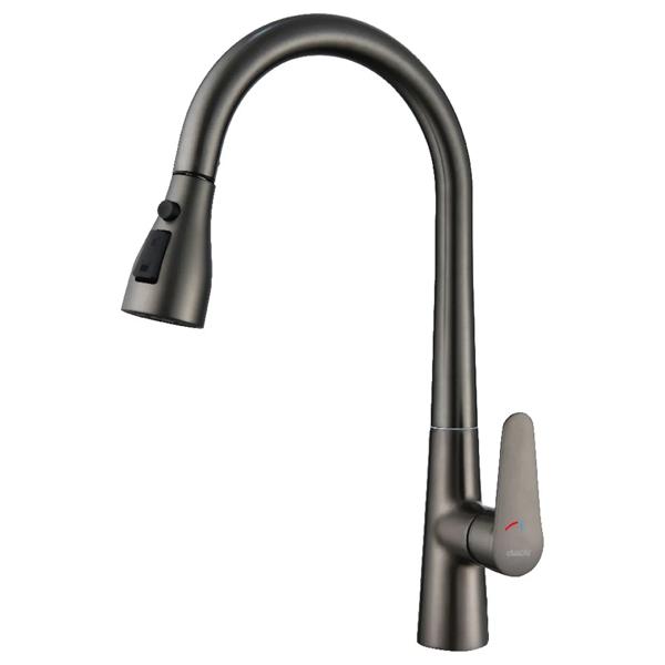 Monomando cocina extraíble Gun metal Coolstar