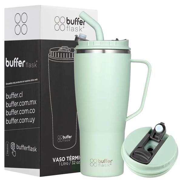 Vaso Térmico Mug Tumbler Buffer 1L Acero Inox Sage Green