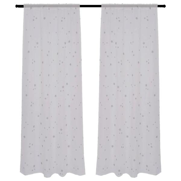 Cortina Sun Out Kids Stars 140x230 cm Gris