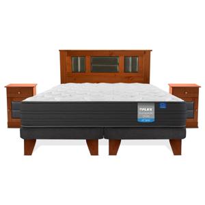 Cama europea King Europedic Dual + Set Lorraine
