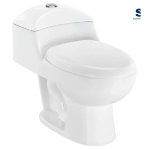 One piece 30 cm asiento cierre suave Lisboa blanco Vessanti