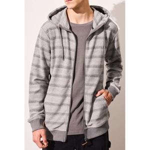 Polerón con Gorro y Cierre Rayado