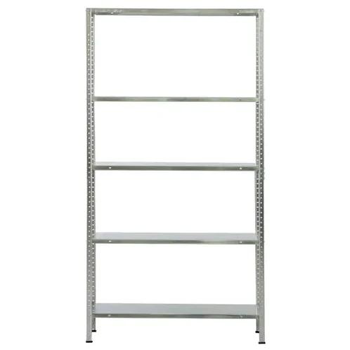 Repisa sólida cromado 172x90x30 cm 5 niveles