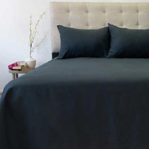 Juego de Sábanas Doral 2 Plazas Lisas 210 Hilos Negro