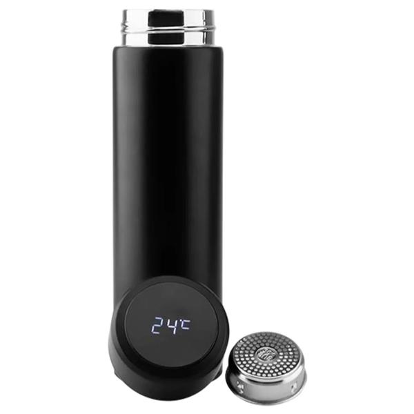 Termo botella sensor temperatura 500 ml negro