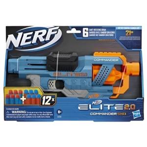 Lanzador Elite 2.0 Commander Rd-6 con Dardos Nerf 3+ Azul