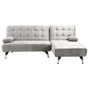 Futón esquinero 3 cuerpos Málaga gris