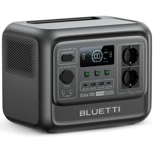 Bluett 1800w 1024wh Generador Solar Portáti Elite 100 v2 Respaldo UPS de 10 ms