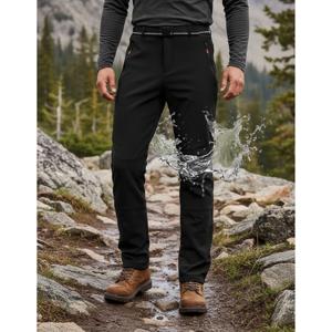 Pantalón Softshell Térmico Impermeable Hombre con Micropolar