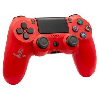 Mando de Consola Compatible con PS4 Monster Games Rojo