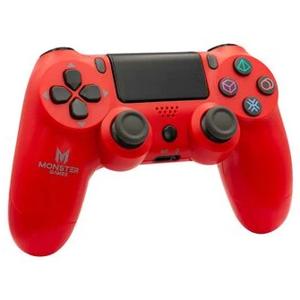 Mando de Consola Compatible con PS4 Monster Games Rojo