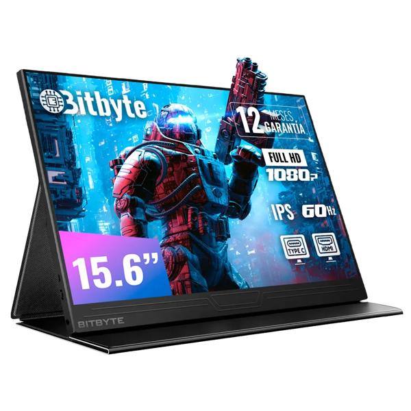 Monitor Portátil Bitbyte 15.6" Full HD IPS con Parlante