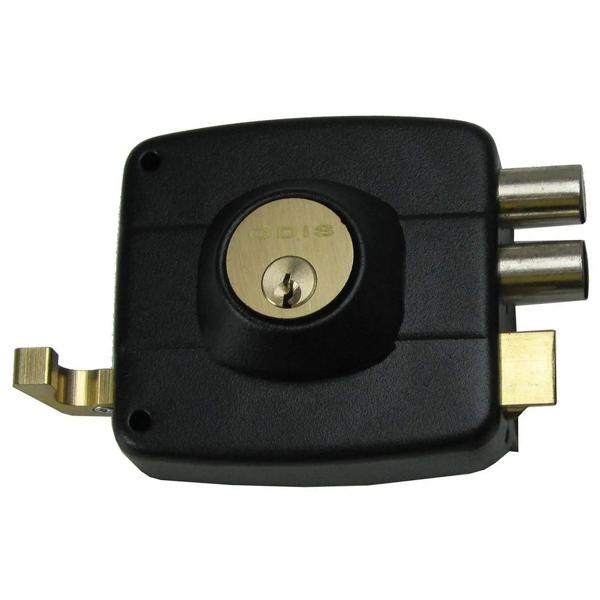 Cerradura sobreponer puertas de 30 a 45 mm negra Odis