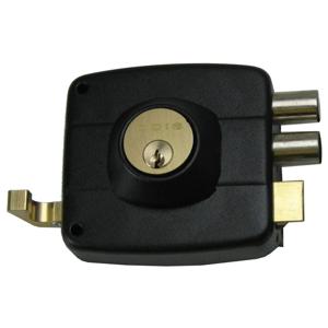 Cerradura sobreponer puertas de 30 a 45 mm negra Odis