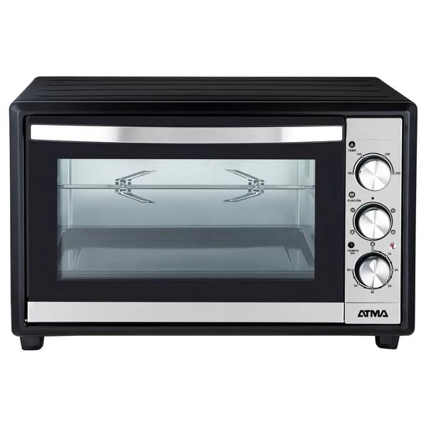 Horno de Mesa Atma con Grill 45L 1800W Convección y Spiedo Negro