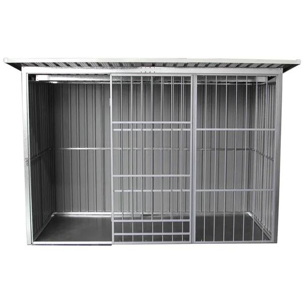 Canil para Perro 180x250x160 cm Gris