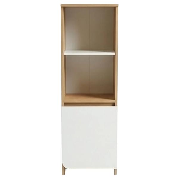Librero Luna roble miel / blanco 39x120x31 cm