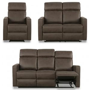 Juego de Living Reclinable 6 cuerpos Asturias 183x102x97 cm Café